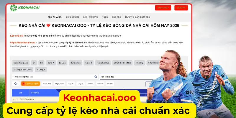 Keonhacai.ooo Cung cấp tỷ lệ kèo nhà cái chuẩn xác